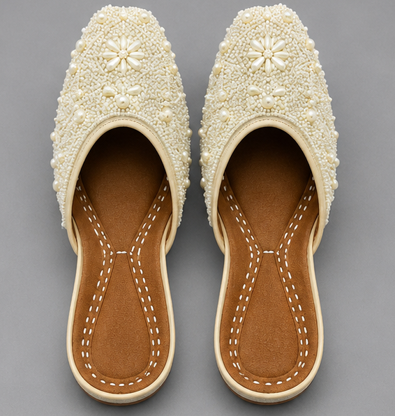 House of Ilahi Hand-Embroidered Designer Jutti
