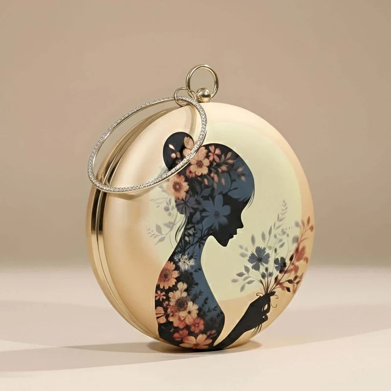 Blooming Grace Round Clutch