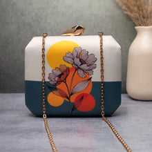Floral Modern Art Printed Clutch