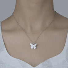 Silver Plated Butterfly Pendant Necklace