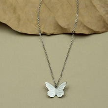 Silver Plated Butterfly Pendant Necklace