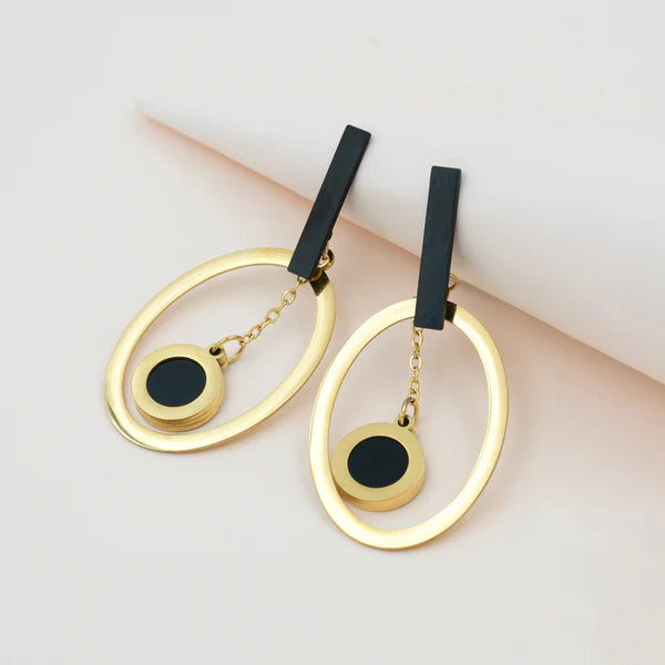 Eclipse Charm Hoop Earrings