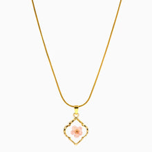 Gold Plated Floral Pendant Necklace
