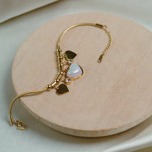 Gold Plated Hearts Charms Bracelet