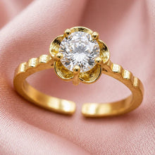 Golden Blossom Adjustable Anti-Tarnish Ring