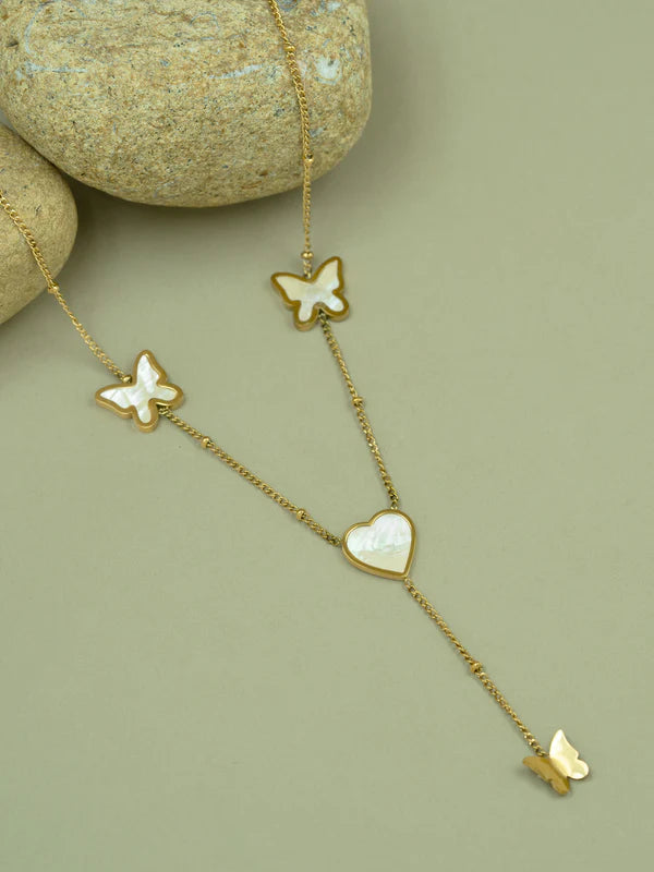 Fluttering Heart Y-Pendant