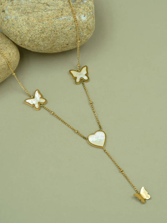 Fluttering Heart Y-Pendant