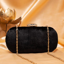 Black Capsule Clutch Bag For Women