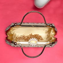 White Pearl Beaded Party Clutch Bag For Women