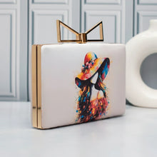 Multicolor Art Printed Clutch Bag For Women