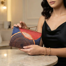 Multicolor Art Printed Clutch Bag For Women