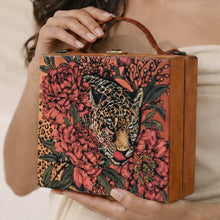Tiger Printed Suitcase Style Clutch