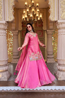 Designer Fendy Lehenga Choli Set With Moti, Thread & Sequence Embroidery