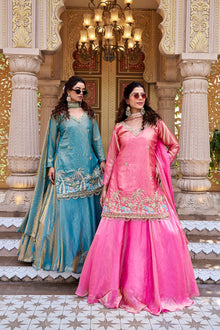 Designer Fendy Lehenga Choli Set With Moti, Thread & Sequence Embroidery