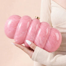 Elegant Pink Puff Acrylic Clutch