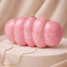 Elegant Pink Puff Acrylic Clutch