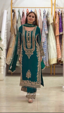 Faux Georgette With Heavy Embroidery Sequence Work