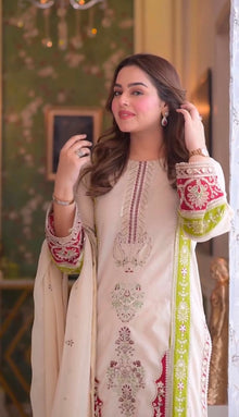 Designer Roman Silk Farshi Set