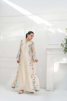 Designer Pure Roman Glass Over Size Long Kaftan and Bottom With Dupatta set