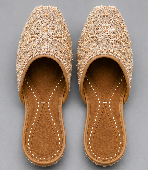 House of Ilahi Hand-Embroidered Designer Jutti