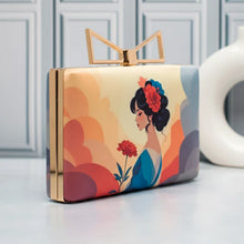 Multicolor Art Printed Clutch Bag For Women