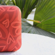 Abstract Red Hearts Valentine Clutch