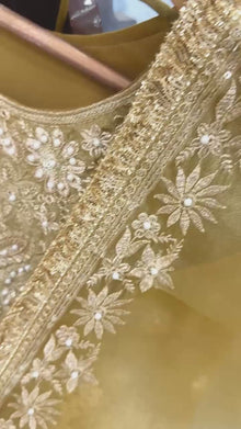 Designer Party Wear Look Pure Moss Silk Top & Palazzo With Dupatta set
