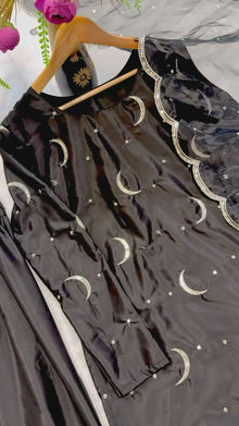 Designer Black Farshi Salwar Suit